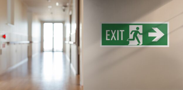 noodevacuatiebord 'EXIT'